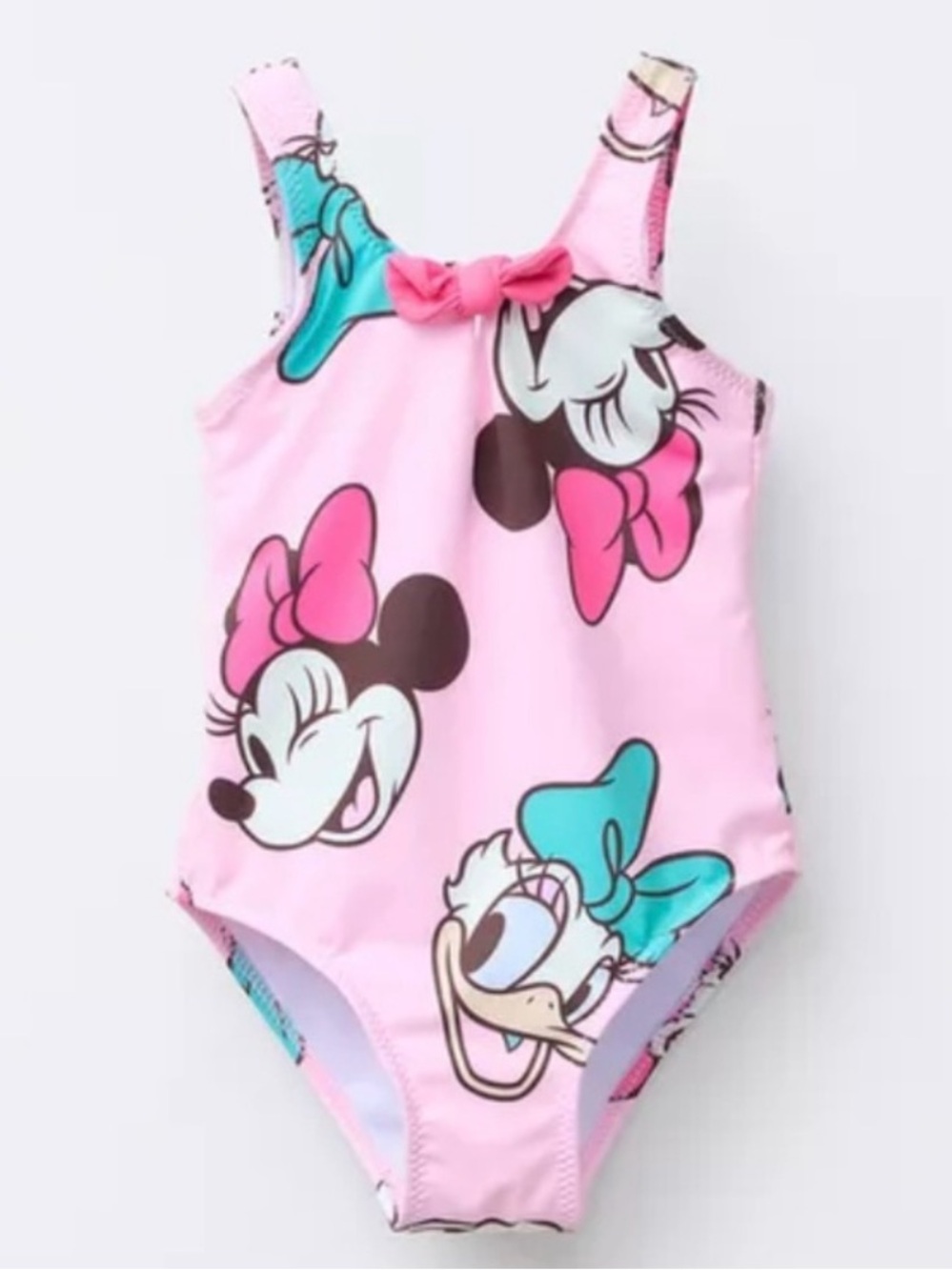 Zara Pink Minnie & Daisy One-Piece Swimsuit